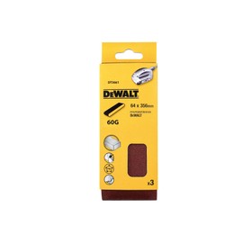 Dewalt DT3661-QZ K60 Sanding belt (3 Piece), 2.52" x 14.02"