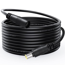 ELECTOP DC 8mm Extension Cable 20Ft, DC 8mm Cord 14AWG DC 8mm Female to Male Adapter Connector Cable 8mm DC Power Plug for GZ Yeti Jackery Solar Generator Portable Power Station and Solar Panel