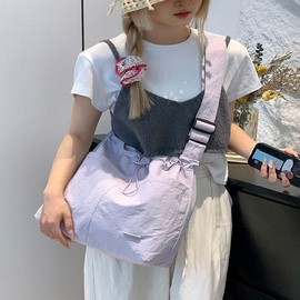 5 colors oxford cross bag nylon bag nylon waterproof fabric soft Mossy Mossy light pink/ONE