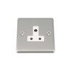 A5 Round Pin Plug Socket 5 Amp - Satin Matt