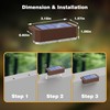 Peasur Solar Fence Lights Outdoor, 8 Pack Step Light Solar