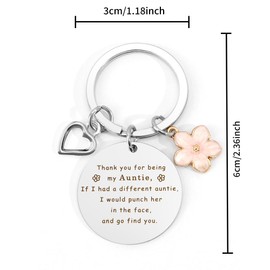 Auntie Gifts,Stocking Fillers,Gifts for Auntie,Christmas Presents for Auntie,Auntie Birthday Gifts,Aunt Gift,Auntie Keyring,Ideas Gift for Auntie from Niece Nephew,Mothers Day Gifts,Best Aunty Gifts