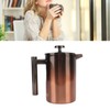 French Press Coffee Tea Maker with Filter Double Layer 304