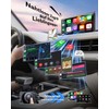 Ottocast Mini Edge 2025 Upgraded, 2-in-1 Kabelloser CarPlay & Android