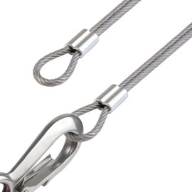 200 Pieces Aluminum Sleeves Clips, Aluminium Wire Rope Clamp Double Hole Steel Wire Rope Clamp 2mm Aluminium Crimping Loop for Wire Rope and Cable (Silvery)