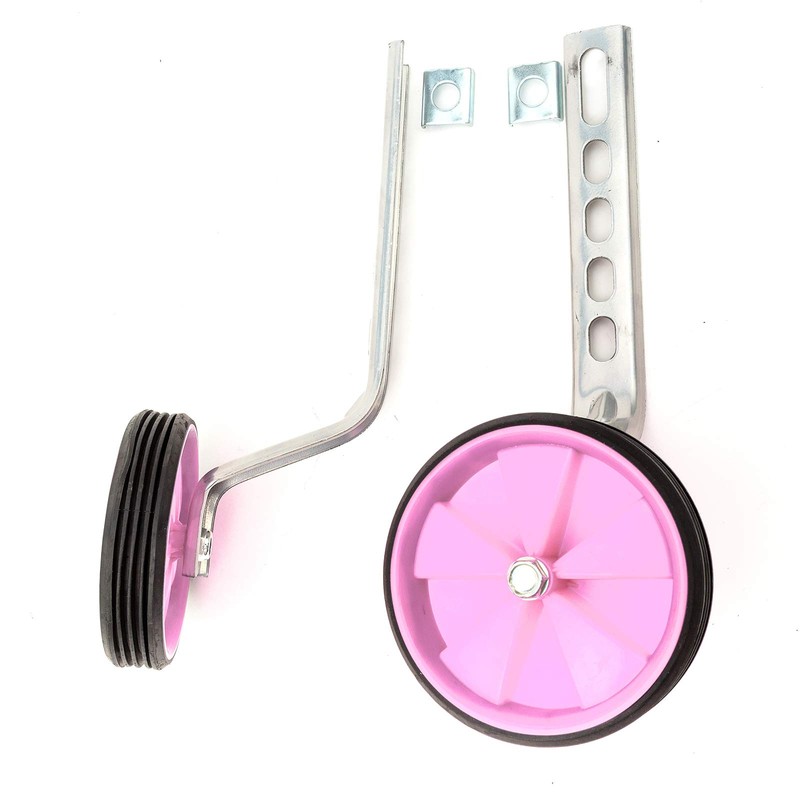 PetrolScooter Universal Bike Stabiliser Kids Training Wheels 12-20 Light Pink
