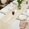 MAXQUU 1 Piece Of Golden Glitter Tablecloth, 6 Piece Of