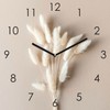 Wall Clock 30 x 30 cm Glass Clock Pampas Grass