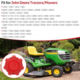 JAVIK Diese-l Cap Fuel Cap Fit for John Deere Tractors Mowers 1445 1565 2020 2210 3245C 4010 4610 4710 489 5076E 5300 5320N 5410 6700 7500 7700 8500 X495 X595 X750,OEM# AM123508 LVA10158