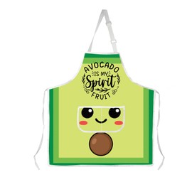 AKTAP Avocado Gifts Cute Avocado Is My Spirit Fruit Avocado Character Theme Aprons Avocado Fruit Lover Merchandise Gifts (AP, Avocado Apron-HT)