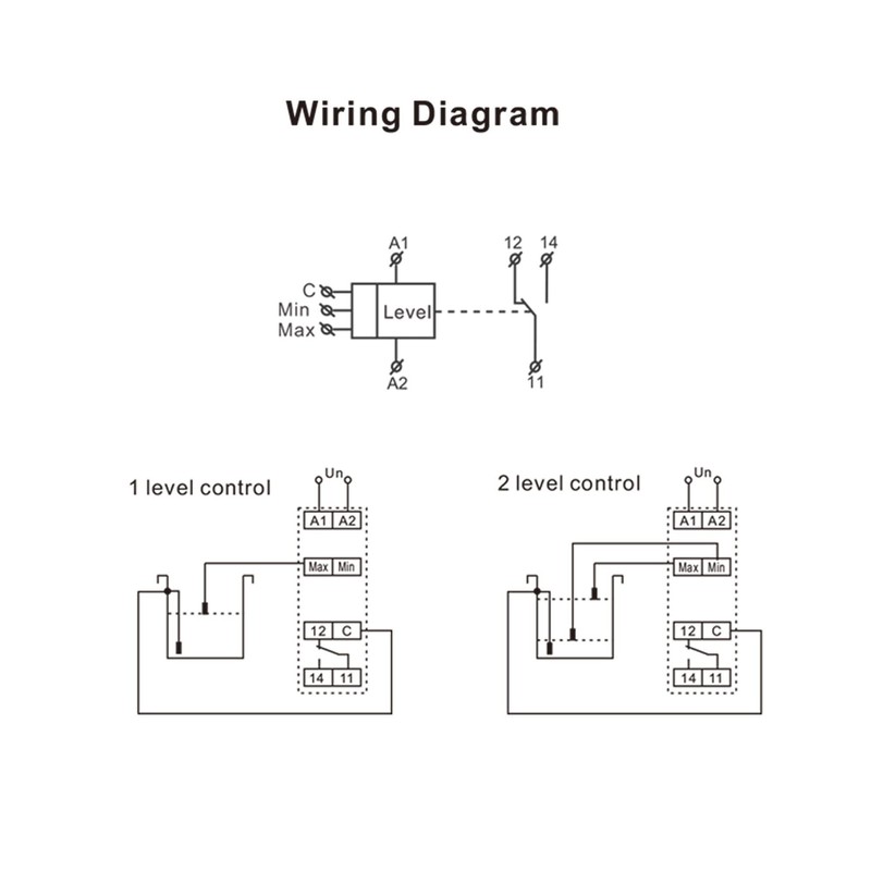 GEYA 2 Level Control Mode 1SPDT Liquid Timer Control Relay