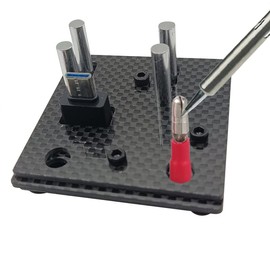 DIFENLEAF Carbon Fiber Welding Jigs, DIY Small Carbon Fiber Soldering Jig Wire Station with Pocket Hole Jig, Soldering Clamp with Wire Jig suit for xt 60 xt 90 Connector