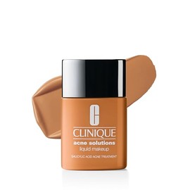 Clinique Acne Solutions Liquid Foundation Makeup With Salicylic Acid For Dry Combination to Oily Skin Types | Medium Coverage, Natural Matte Finish
