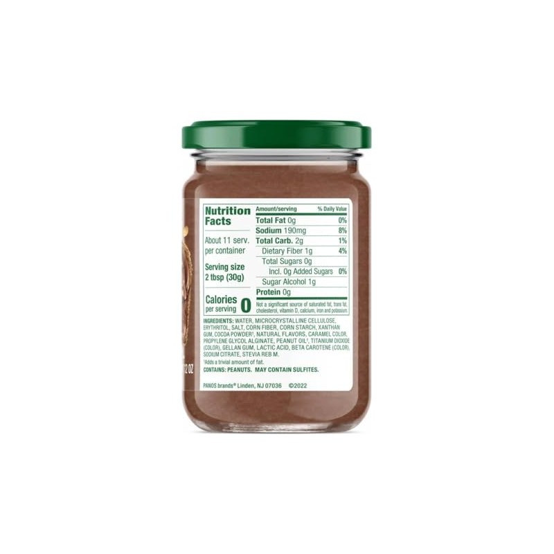 Walden Farms Chocolate Peanut Spread – Zero Calorie, Low Carb,