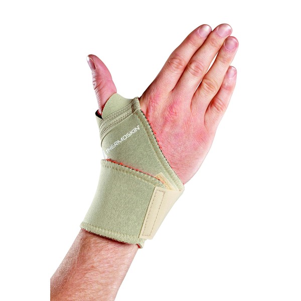 Thermoskin Thermal Universal Wrist Wrap, Beige, X-Smallall, Beige, 5 Ounce