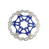 Snail Bike Bicycle Disc Brake Rotor Floating MTB Rotors 180mm (Blue)