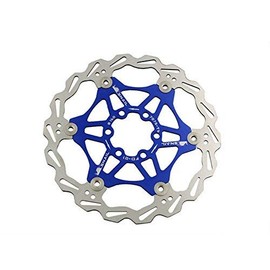 Snail Bike Bicycle Disc Brake Rotor Floating MTB Rotors 180mm (Blue)
