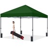 COOSHADE Durable Easy Pop Up Canopy Tent 10x10Ft, Forest Green