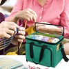 Teamoy Knitting Bag, Yarn Tote Organizer with Inner Divider (Sewn