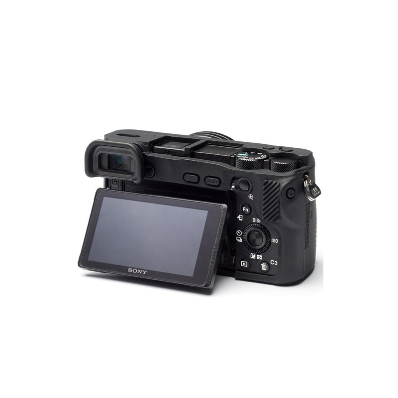 DISCOVERED イージーカバー ソニーα6500 用 カメラカバー ブラック 液晶保護フィルム付き