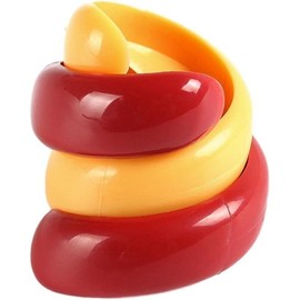 Red and Yellow Manual Fancy Sausage Cutter Barbecue Hot Dogs Gadget Cutting Kitchen Vegetable Cutter Tools Auxiliary Slicer Fruit Practical and Deft Kitchen Utensils and Gadgets