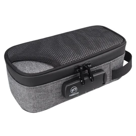 FIREDOG Smell Proof Case with Lock, Odor Proof Bag Containers Case Pouch for Travel Storage (Grey, 8x4x2.75 Inch)