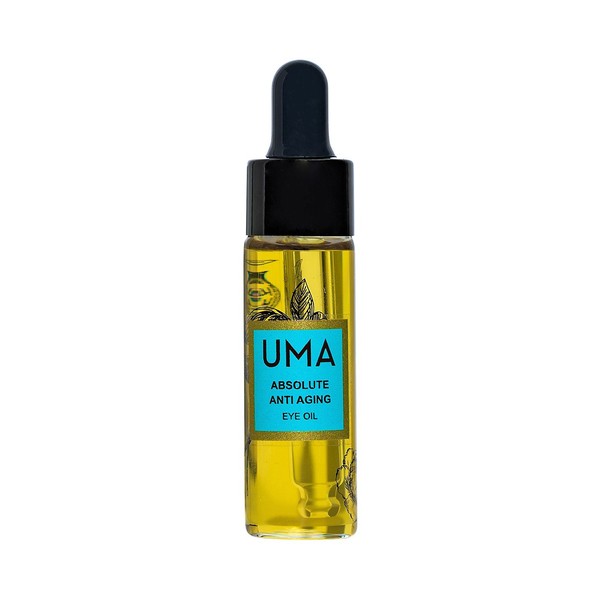 UMA Absolute Anti Aging Eye Oil for Stress, Fatigue, and Dryness | Rose & Frankincense for Hydration, Youth | 100% Organic Ayurvedic Essential Oils (0.5 fl oz | 15 ml)