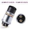 Engine Start Push Button Momentary Start Switch 6/12/24 Volts Weatherproof