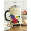 Flower Corsage Knitted Cafetiere Cosy