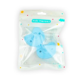 Kids Heroes Chupones para Bebe 0 a 6 Meses, Chupones Ortodónticos para Recién Nacido, Una sola Pieza de Silicona de Grado Alimenticio Libre de BPA, Paquete de 2 (Azul Celeste)
