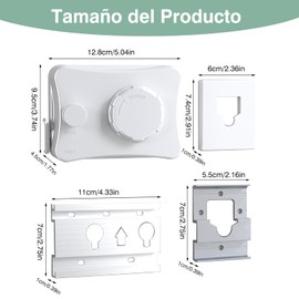 WANCHIY Tendedero Retráctil ABS Plastico Acero Inoxidable SOGA， tendedero Plegable para Ropa Pared,Botón de Tensión Ajustable,5.1M,Base de Aluminio,para Uso en Interiores y al Aire Libre