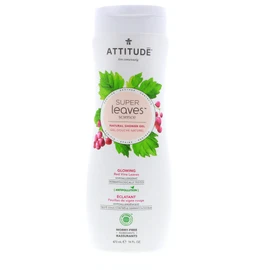 ATTITUDE Super Leaves, gel corporal hipoalergénico brillante, hojas de vid rojas, 16 onzas líquidas