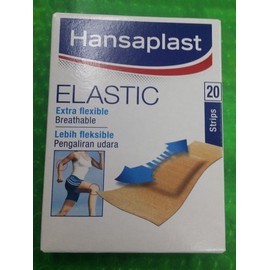 Hansaplast Elastic 20 Strips Cushion The Wound,Extra Flexible,Breathable
