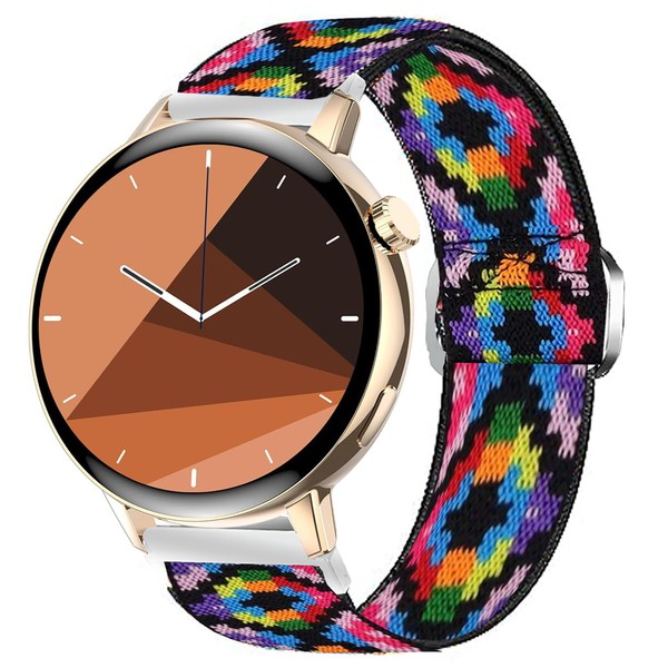 I39H Smartwatch Band,Compatible with HXQHSTBG Smartwatch Bands,Lamshaw 20mm Stretch Elastics