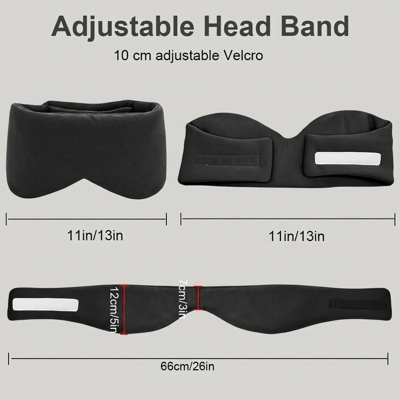 Sleep Mask with Ear Muffs - 2 in 1 Light