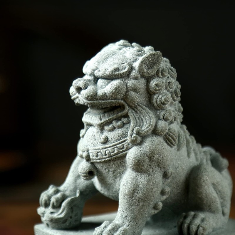 Foo Dogs Statues Pair Guardian Lion Statues Fu Foo Dogs