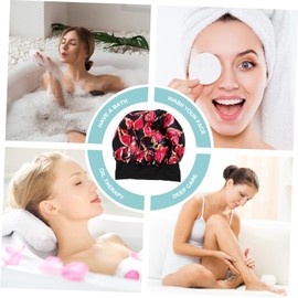 WOONEKY Satin Turban Hat for Women Bonnet Sleep Bonnet Elastic Band Classic Floral Patterns