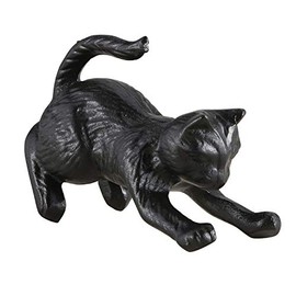 47th & Main Cast Iron Decorative Door Stopper, 4.75" Tall, Cat