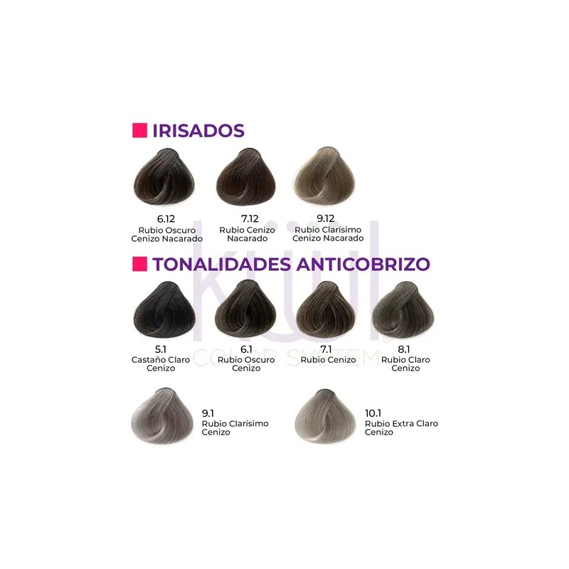 Kit Tinte De Cabello Kuul 90 Ml Naturales + Peroxido