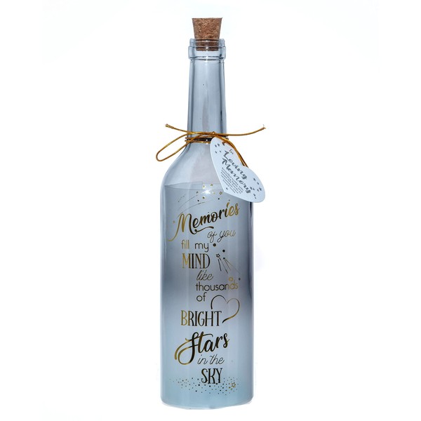 Boxer Gifts Memories of You Memorial Light-Up LED Starlight Bottle
