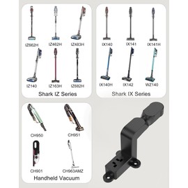 ADRICY Shark Vacuum Wall Mount Compatible with Shark Cordless Stick Vacuum IX140 IX140H IX141 IX141H IZ662H IZ462H IZ682H and CH963AMZ CH950 Ultracyclone, black