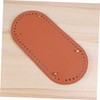 Gadpiparty 1PC Oval PU Leather Bottom Shaper Pad for DIY