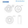 Titanium B8-W Junction Box for Camera for Dome Camera, Bracket,