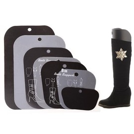 Elandy 2Pair(4PCS) Multifunction Thicken Automatic Support Shape Shoe Tree Tall Short Boot Shaper Tree Inserts Knee High Shoes Thigh Boot Holder Hanger for Women Lady Most Shoes (8" height)
