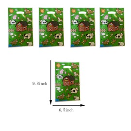 LYK 30PCS Farm Animal Treat Bags - Animal Themed Party Supplies for Birthday, Baby Shower & Celebrations