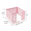 Pink Sticky Note Holder Metal Mesh Memo Cube Post Note