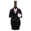 Shop123go-Cooler Custume Pary Butler Wine Bottle Jacket, Black
