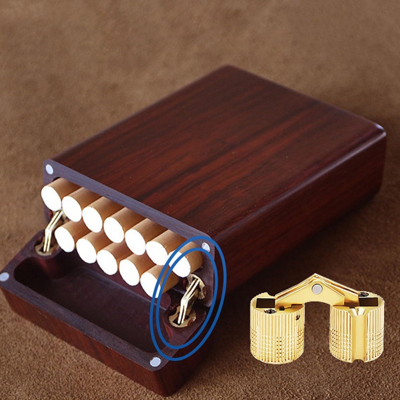 4pcs/Pack Brass Hidden Concealed Hinge Invisible Barrel Hinge for DIY