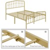 Yaheetech Queen Bed Frames Metal Platform Bed with Victorian Style