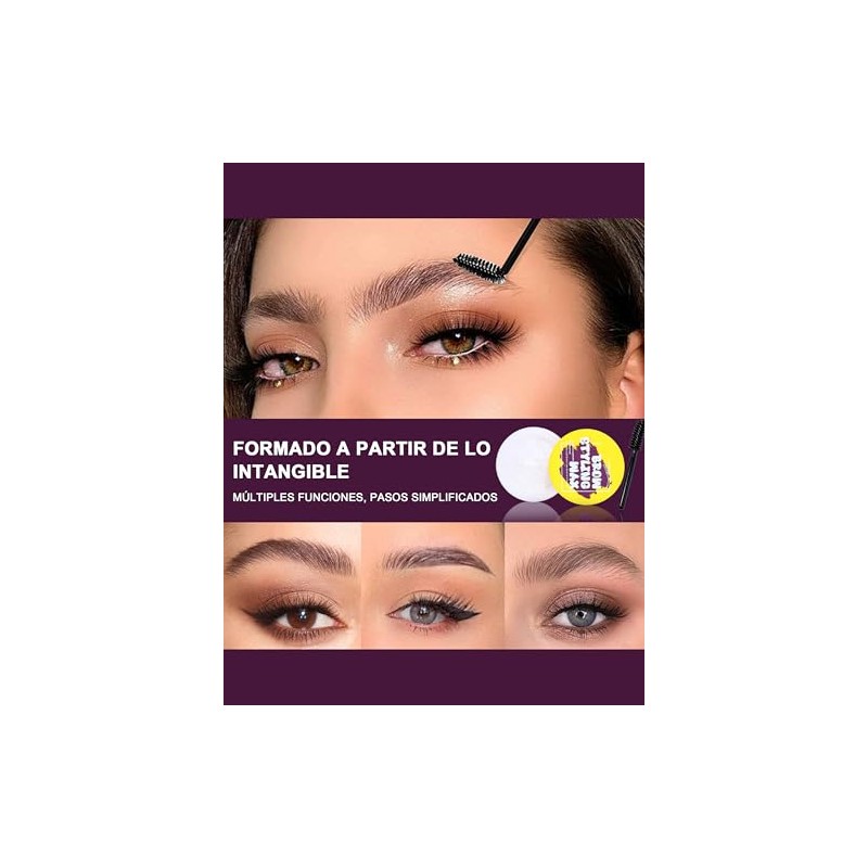 Erinde Cera Transparente Para Cejas Gel Moldeador, Duradero, Impermeable y